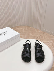 Pra Interwoven Straps Sandals 30 Black