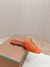 LP SUMMER CHARMS SANDALS IN ORANGE SUEDE