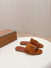 LP SUMMER CHARMS SANDALS IN BROWN SUEDE