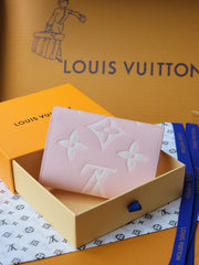 VICTORINE WALLET 12 IN LIGHT PINK MONOGRAM EMPREINTE CALFSKIN