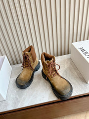 LW SIERRA COMBAT BOOT BROWN AND BLACK SUEDE