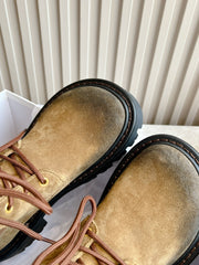 LW SIERRA COMBAT BOOT BROWN AND BLACK SUEDE