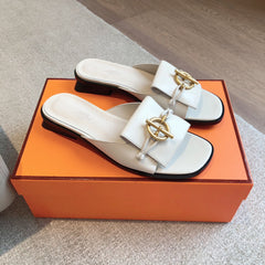 ISLE SANDAL WHITE CALFSKIN