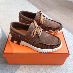 KETCH SNEAKER IN COCOA BROWN SUEDE
