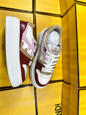 FENDI THICK-SOLDED SNEAKER IN COLORFUL LAMBSKIN