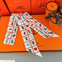 HERMES 25S SCARF 86 IN SILK 853138