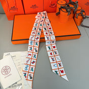 HERMES 25S SCARF 86 IN SILK 853138