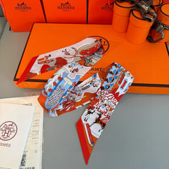 HERMES 25S SCARF 86 IN SILK 853142