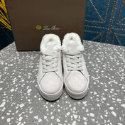 LP WINTER NUAGES SNEAKERS WHITE LAMBSKIN