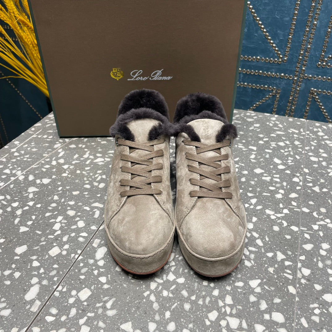 LP WINTER NUAGES SNEAKERS LIGHT GRAY LAMBSKIN