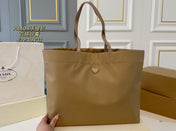 PRA 49 TOTE BAG IN CAMEL BROWN RE-NYLON