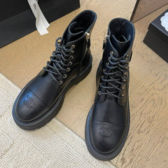 ANKLE BOOTS IN BLACK CALFSKIN 963004