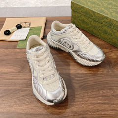 GG RIPPLE SNEAKER Cream SILVER