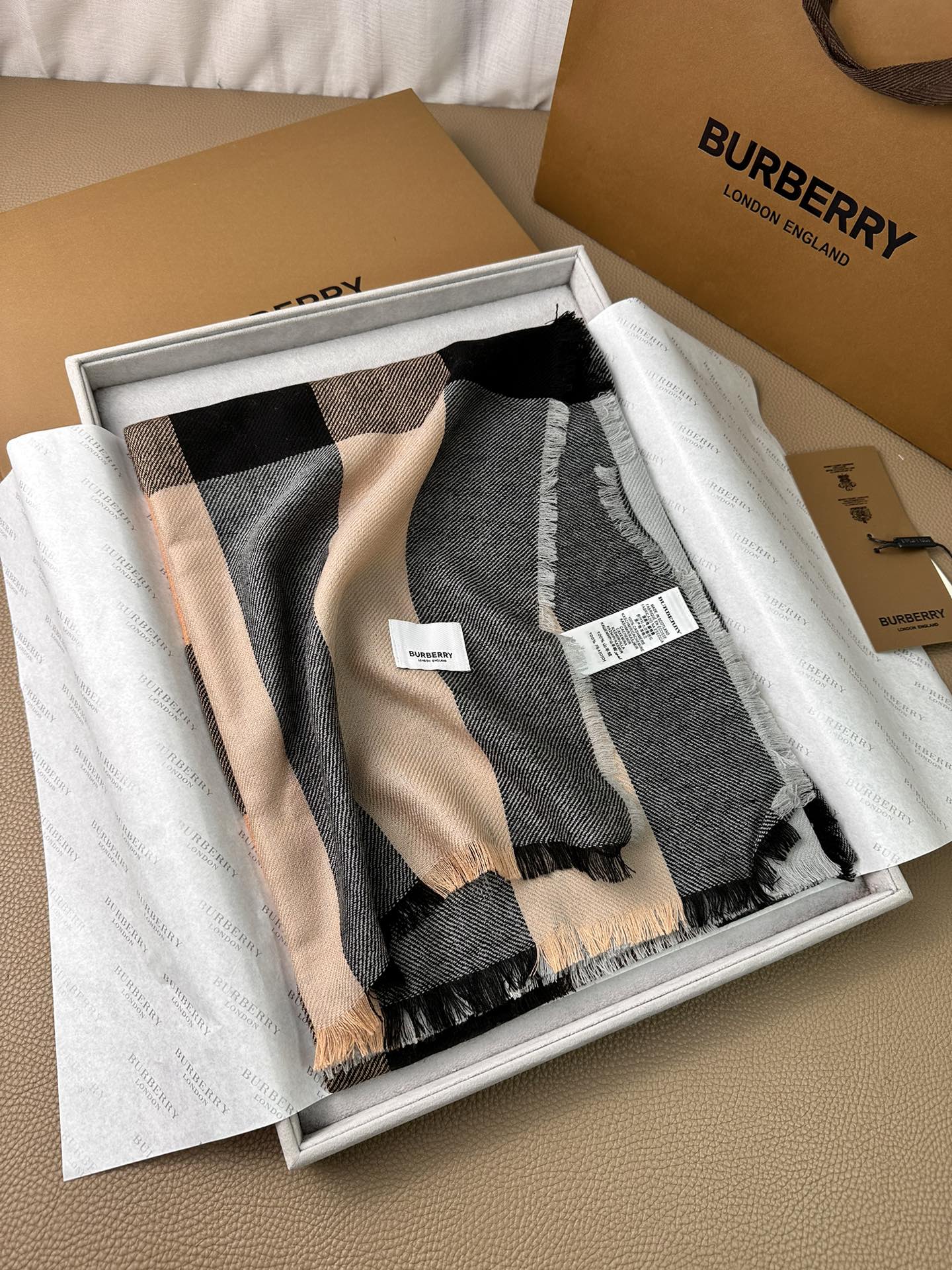 BBR SCARF 200 CM IN CASHMERE 474278