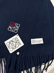 SCARF 180 CM IN NAVY BLUE CASHMERE 353155