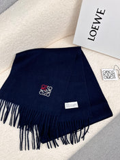 SCARF 180 CM IN NAVY BLUE CASHMERE 353155