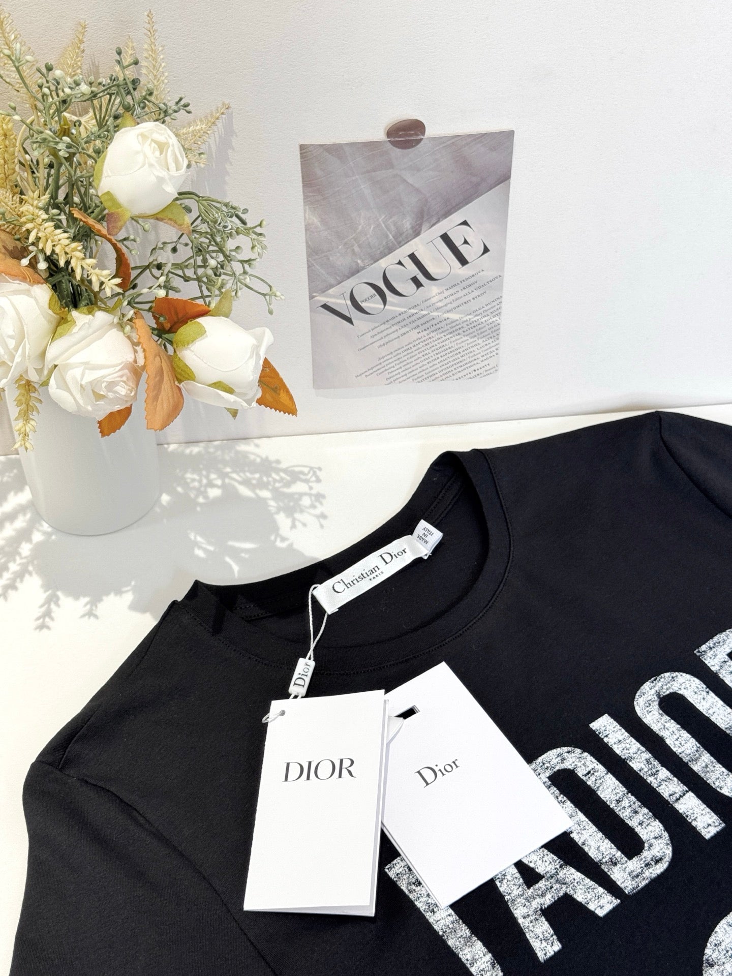 DIOR CREW NECK SHORT-SLEEVE T-SHIRT 271210