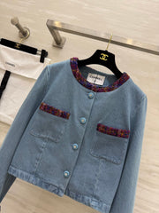 CC 25 Short Jacket Blue Denim Fabric