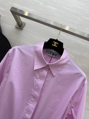Loewe Shirt Dress Lilac Cotton
