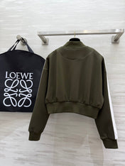 Loewe 25 Logo Jersey Track Jacket Green Cotton