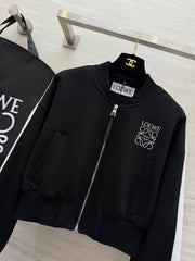 Loewe 25 Logo Jersey Track Jacket Black Cotton