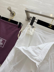 CC Floral Lace Patchwork Shirt White Cotton