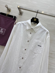 CC Casual Shirt White Linen