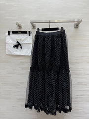 DIOR 25S LONG TULLE SKIRT STYLE 027
