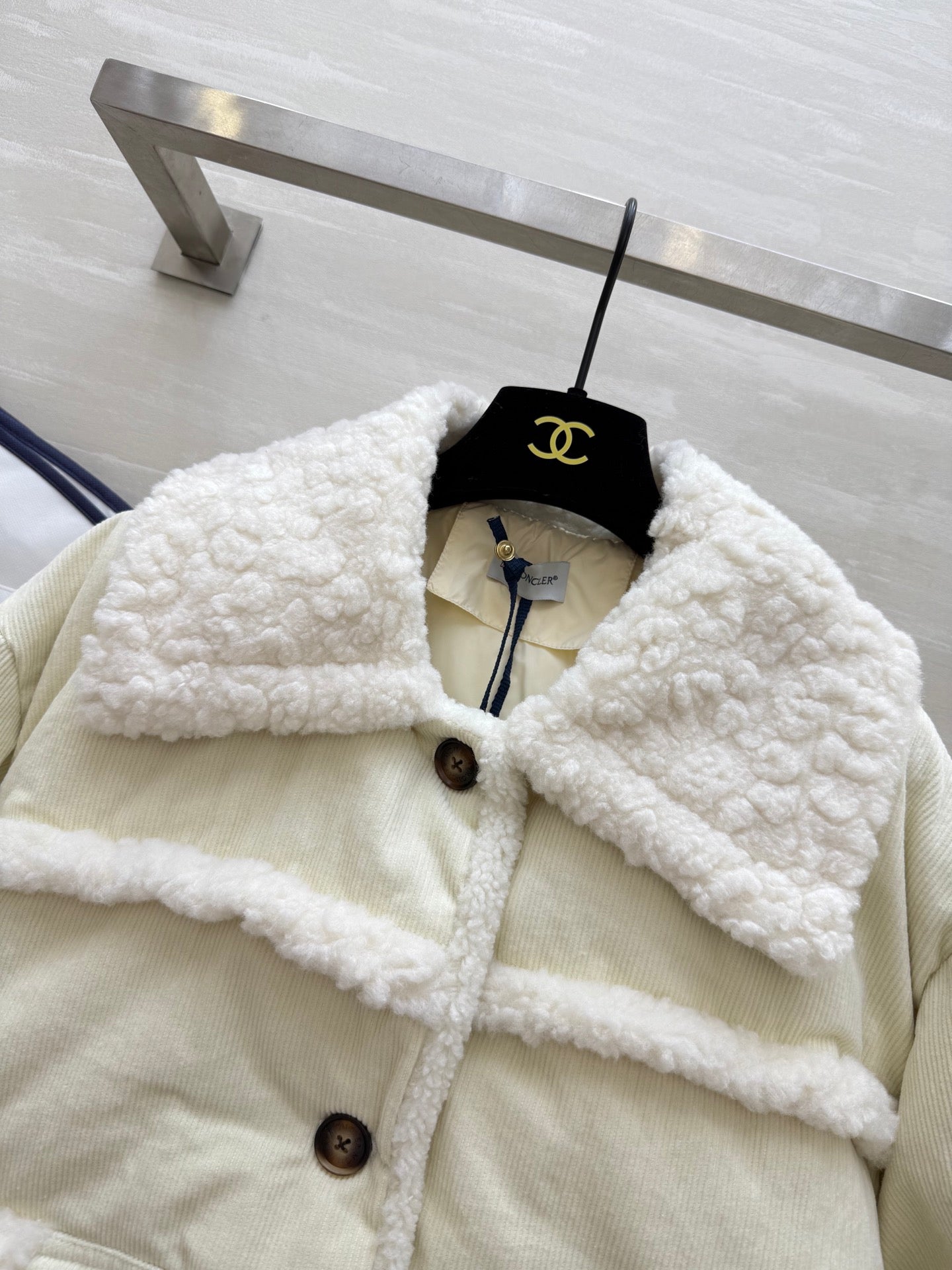 MONCLER 25S VELVET FUR JACKET 306106
