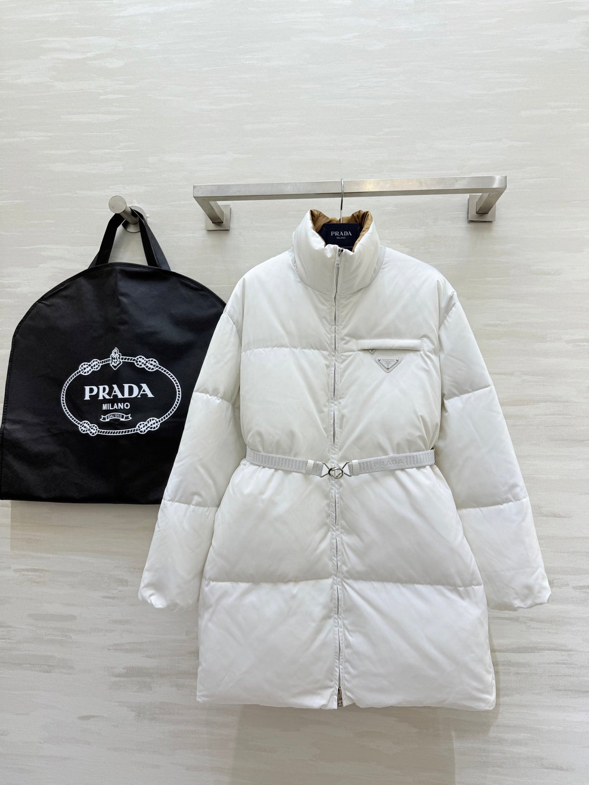 PRADA 25S LONG DOWN PUFFER JACKET 467