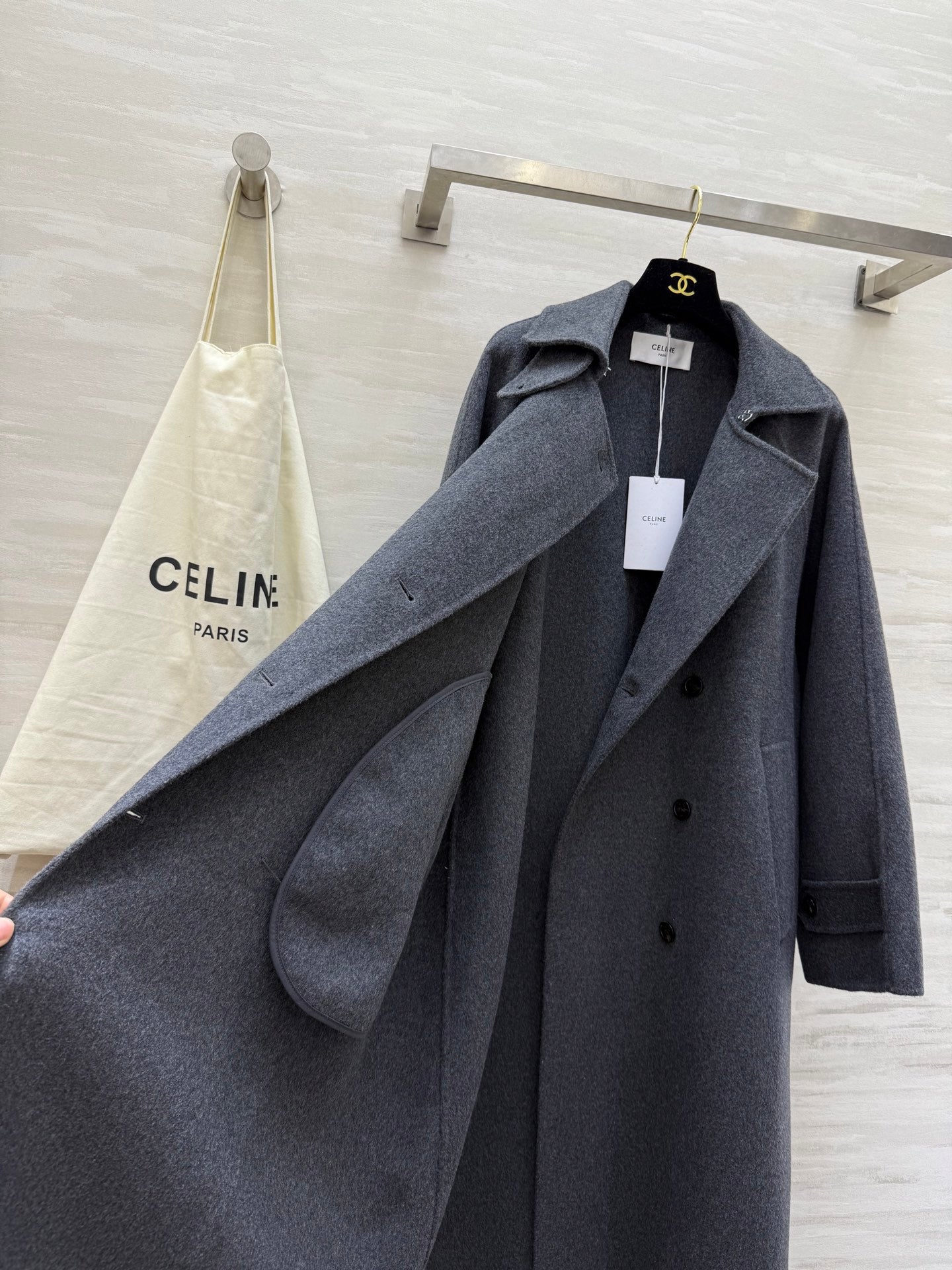 CELINE 26S LONG WOOL COAT 784308