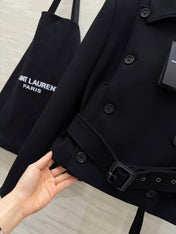 YSL 26S CROPPED JACKET 350