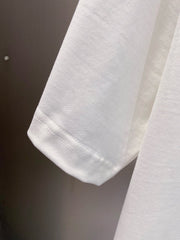 LV WHITE COTTON T-SHIRT BLACK LOGO 238822