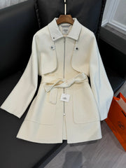 HERMES 25S MID-LENGTH CASHMERE COAT 284