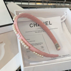 HEADBAND BLUSH PINK SILK 168621