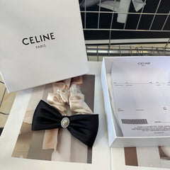WHITE MIX BLACK SILK SCRUNCHIE 410891
