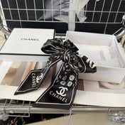 BLACK WRINKLED SILK SCRUNCHIE 432869