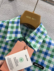 MIUMIU PLAID SHIRT 268890