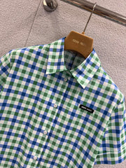MIUMIU PLAID SHIRT 268890
