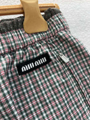 MIUMIU PLAID SHORTS 268898
