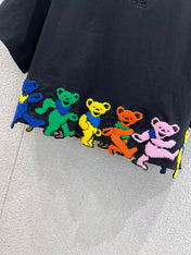 EMBROIDERED CROPTOP 25S IN COTTON 265654