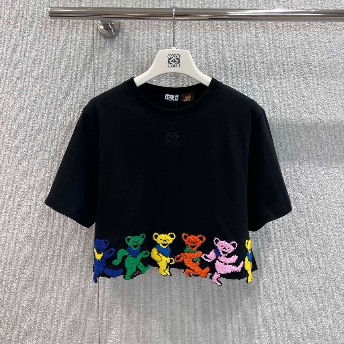 EMBROIDERED CROPTOP 25S IN COTTON 265654