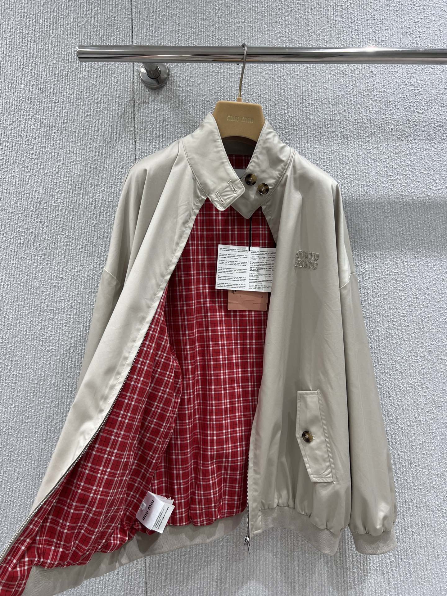 MIUMIU OVERSIZED BOMBER JACKET 268903