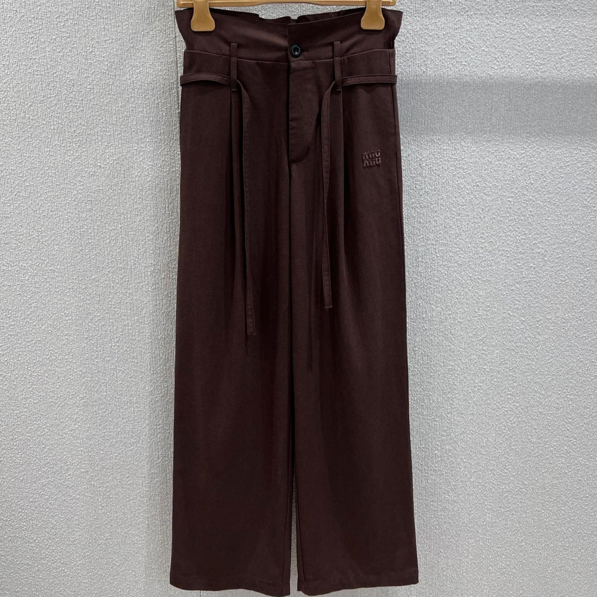 MIUMIU DRAWSTRING TROUSERS STYLE 7