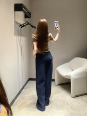 MIUMIU WIDE-LEG PANTS STYLE 656