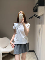 HERMES 25S SHORT-SLEEVE CREW NECK T-SHIRT 345