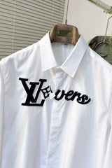 LV SHIRT WHITE COTTON 239608