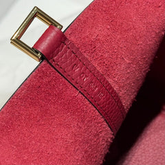 HERMES 25S PICOTIN LOCK 22 IN ROSSO ANCORA RED CALFSKIN GOLD HARDWARE