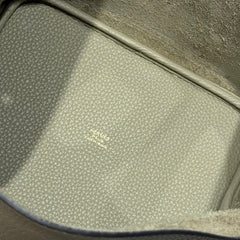 HERMES 25S PICOTIN LOCK 22 IN CROMWELL GRAY CALFSKIN GOLD HARDWARE