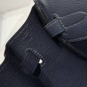 HERMES 25S SHOULDER BIRKIN 29 IN MIDNIGHT BLUE CALFSKIN GOLD HARDWARE